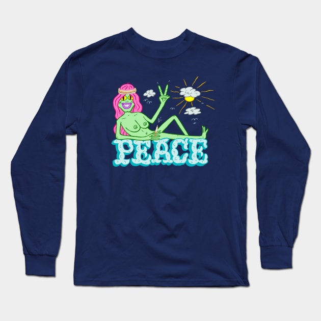 PEACE Long Sleeve T-Shirt by andewhallart